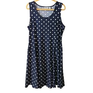 Susan Graver Blue and White Sleeveless Sundress